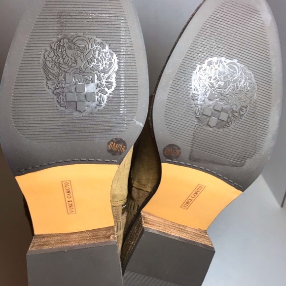 PRICE FIRM BNIB Vince Camuto Karinda Tan OTK Suede Boots 6 - Picture 8 of 9